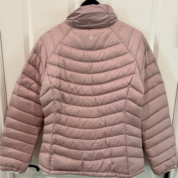 Prana Lyra Light Pink Quilted Puffer Jacket size L $159 - Picture 3 of 5